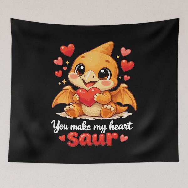 Item preview, Cute Baby Dino Pterodactyl – Heart Sour Saying designed and sold by Pineapple-Tree.