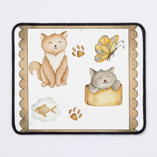 Item preview, Framed Cats in Golden Tones designed and sold by TeeGeeTees.