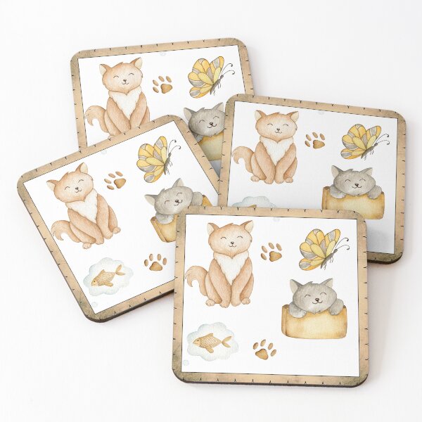 Item preview, Framed Cats in Golden Tones designed and sold by TeeGeeTees.