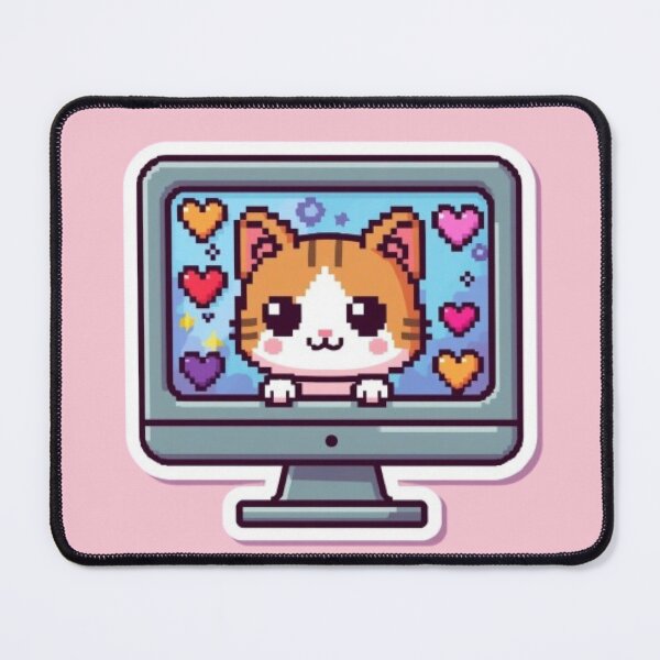 Item preview, Cat.exe Running Gaming Sticker designed and sold by Stylestickers55.