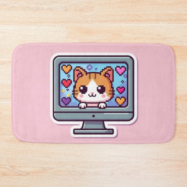 Item preview, Cat.exe Running Gaming Sticker designed and sold by Stylestickers55.