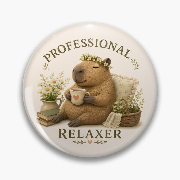 Item preview, Professional Relaxer Cottagecore Capybara designed and sold by Weirdwildco69.
