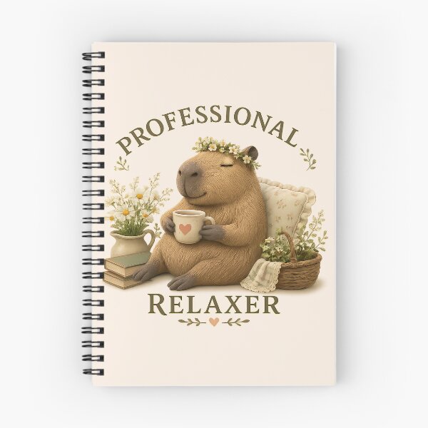 Item preview, Professional Relaxer Cottagecore Capybara designed and sold by Weirdwildco69.