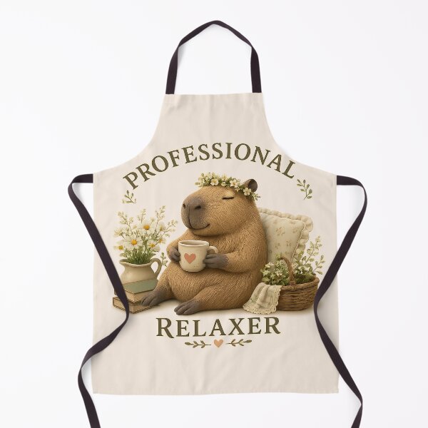 Item preview, Professional Relaxer Cottagecore Capybara designed and sold by Weirdwildco69.