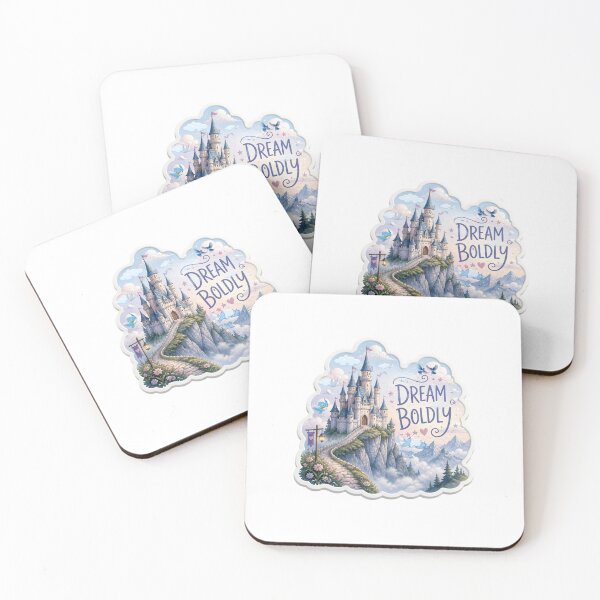 Item preview, Dream Boldly Fantasy Castle Sticker – Inspirational Fairytale Castle, Magical Cottagecore Aesthetic designed and sold by Pandey14.