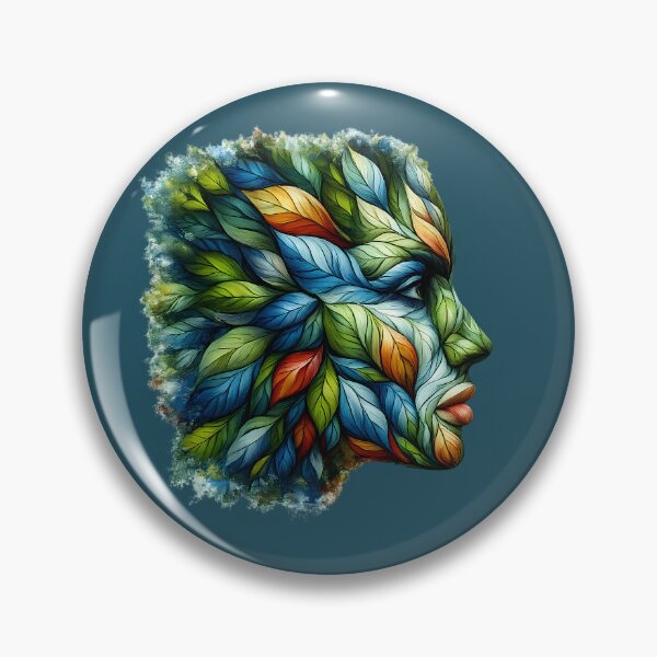 Item preview, Colorful Leaf Face Art designed and sold by Ambroa Stuff.