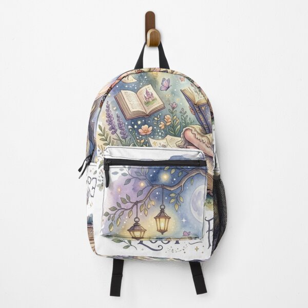 Item preview, Moonlit Fairy Library – Lost in Fairy Tales Watercolor Fantasy Illustration designed and sold by Dream Bloom Gallery.