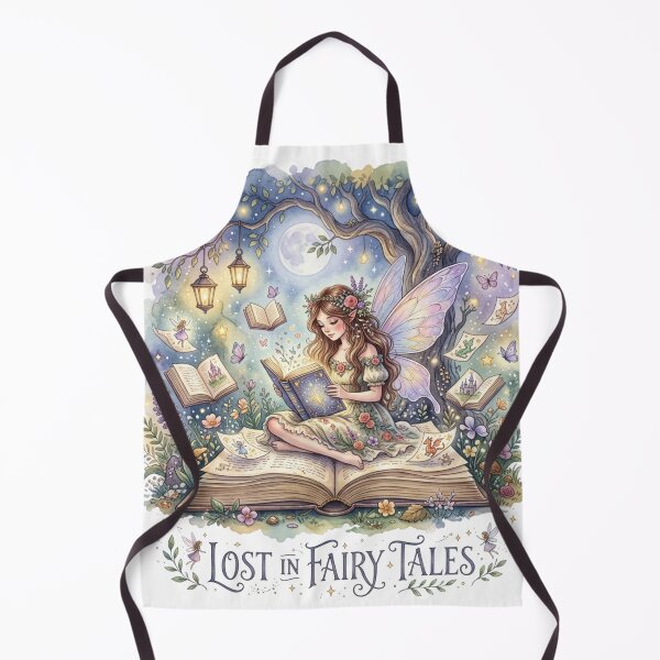 Item preview, Moonlit Fairy Library – Lost in Fairy Tales Watercolor Fantasy Illustration designed and sold by Dream Bloom Gallery.