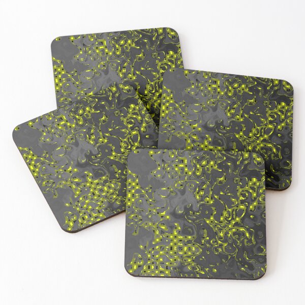 Item preview, Adversarial Black Yellow Pixelated Image designed and sold by Sartoris Art.