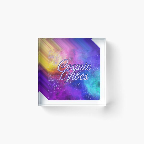 Item preview, Cosmic Vibes Retro Galaxy Nebula Space Typography designed and sold by Violet-Forge.