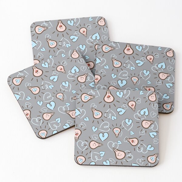 Item preview, Let your light SHINE! Blue and Pink on Grey designed and sold by lisanganart.