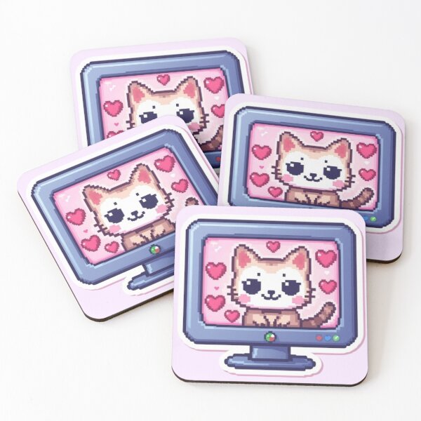 Item preview, Cat.exe Running Gaming Sticker designed and sold by Stylestickers55.