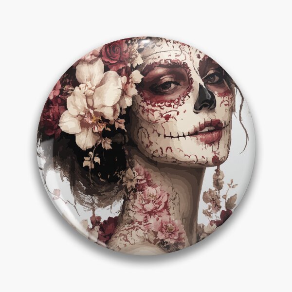 Item preview, Floral Majesty / La Catrina Collection designed and sold by ValentynaTyshenkoArt.