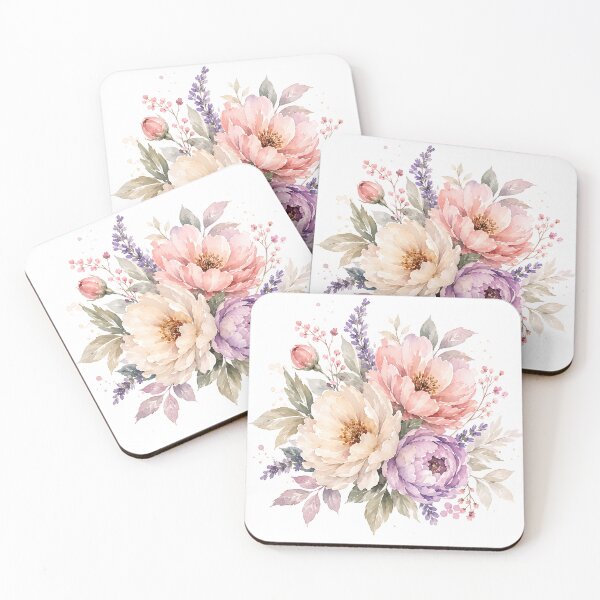 Item preview, Copy of Elegant Watercolor Peony and Lavender Bouquet  designed and sold by Jaideep Walia.