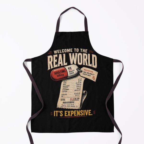 Item preview, Welcome to the Real World It's Expensive Adulting Tee designed and sold by CerealBoxInk.