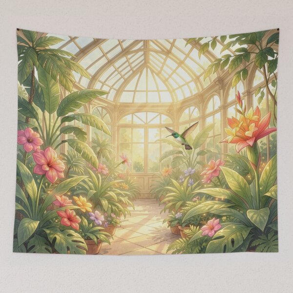 Item preview, Tropical Greenhouse Hummingbird – Light & Bloom Magic designed and sold by FotoworldEdel.