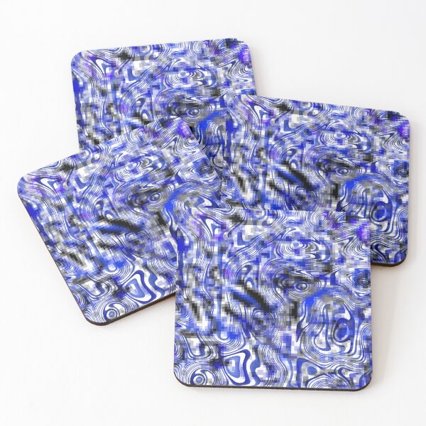 Item preview, Adversarial Blue Pixalated Image designed and sold by Sartoris Art.