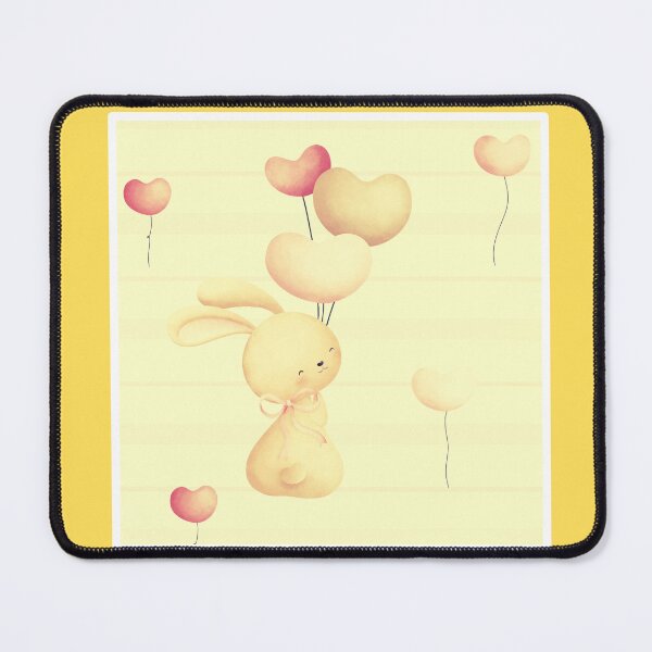 Item preview, Yellow Frame Cute Rabbit designed and sold by TeeGeeTees.