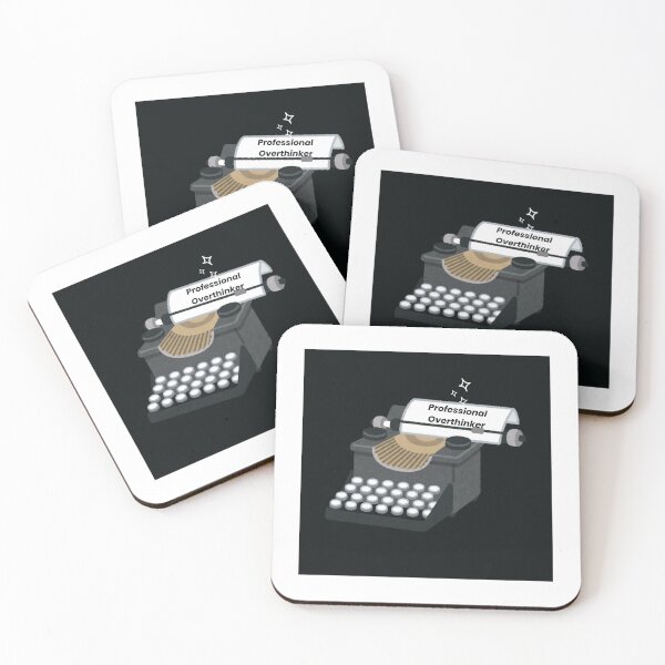 Item preview, Professional over thinker funny relatable typography design  designed and sold by Krishnacre8.