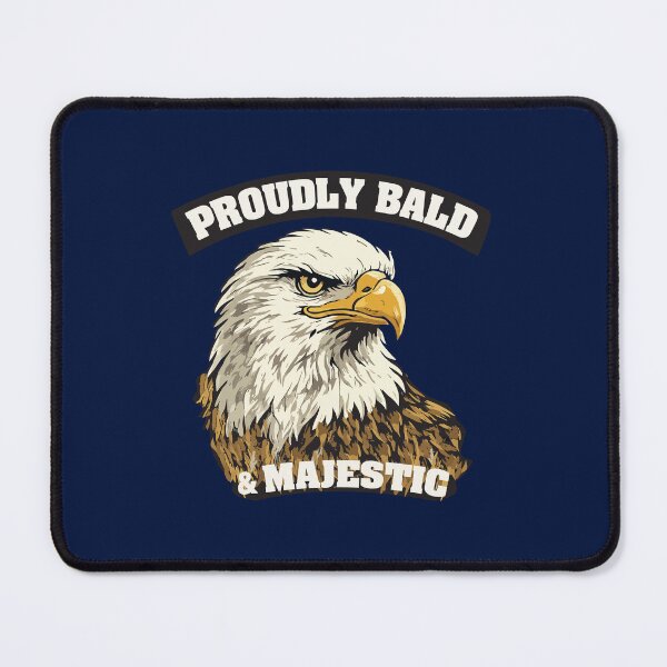 Item preview, Proudly Bald and Majestic Funny Bald Eagle Humor for Bald Men designed and sold by Nubrixa-Studio.