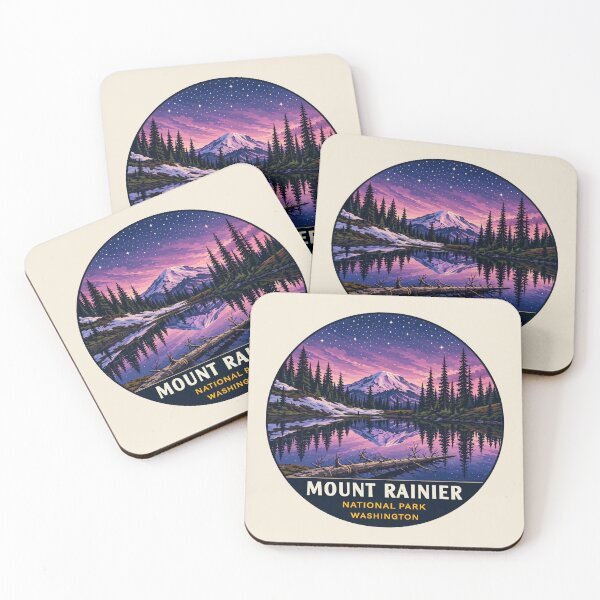 Item preview, Mount Rainier National Park Retro Design designed and sold by Gideon Emmerich.