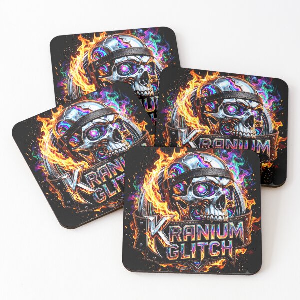 Item preview, Kranium Glitch Chrome Skull & Fire designed and sold by Kglitch.