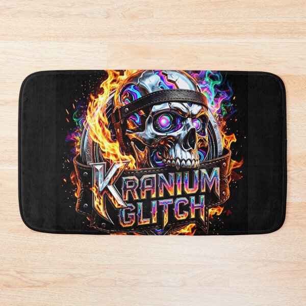 Item preview, Kranium Glitch Chrome Skull & Fire designed and sold by Kglitch.