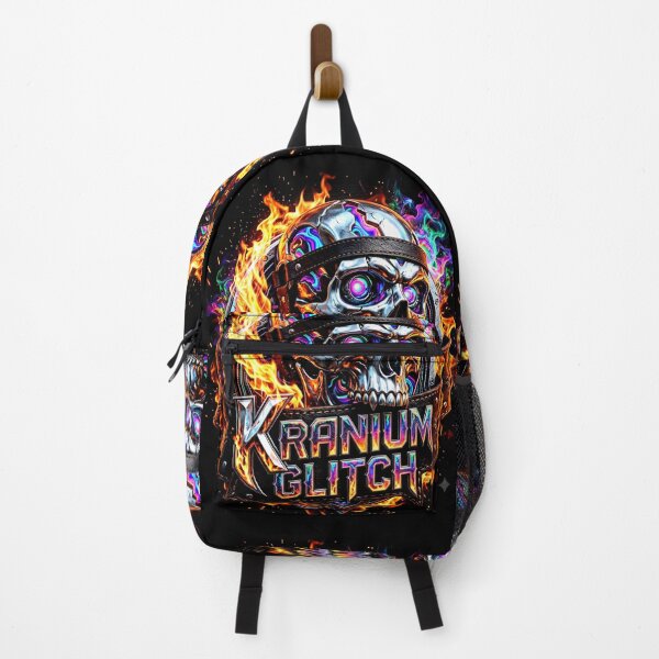 Item preview, Kranium Glitch Chrome Skull & Fire designed and sold by Kglitch.