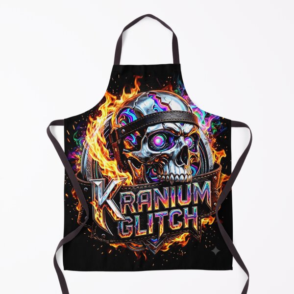 Item preview, Kranium Glitch Chrome Skull & Fire designed and sold by Kglitch.