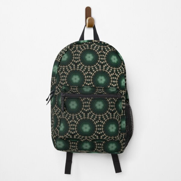 Item preview, Dark Green Circular Geometric Seamless Pattern designed and sold by IntelliMindDesigns.