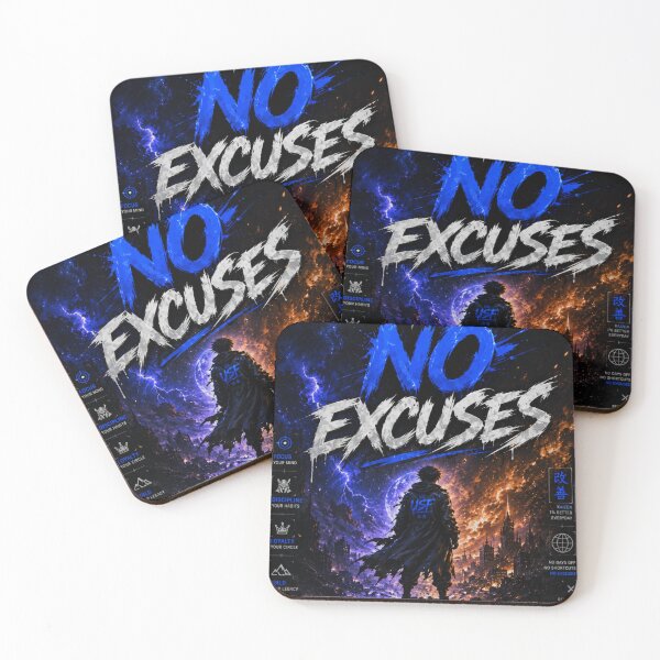 Item preview, No Excuses – Urban Streetwear Graphic Tee designed and sold by UrbanSwagFlow.
