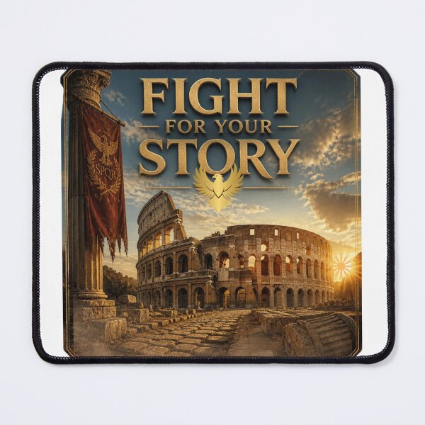 Item preview, Fight for Your Story Roman Colosseum Sticker – Motivational Ancient Rome Quote, Warrior Vintage Travel Art designed and sold by Pandey14.