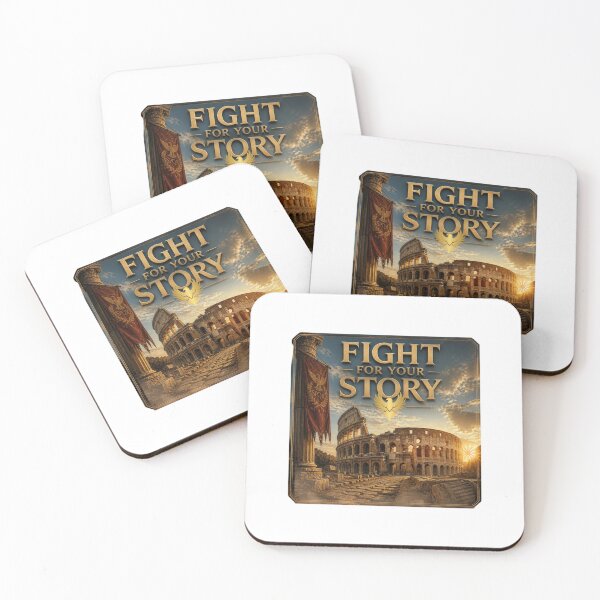 Item preview, Fight for Your Story Roman Colosseum Sticker – Motivational Ancient Rome Quote, Warrior Vintage Travel Art designed and sold by Pandey14.