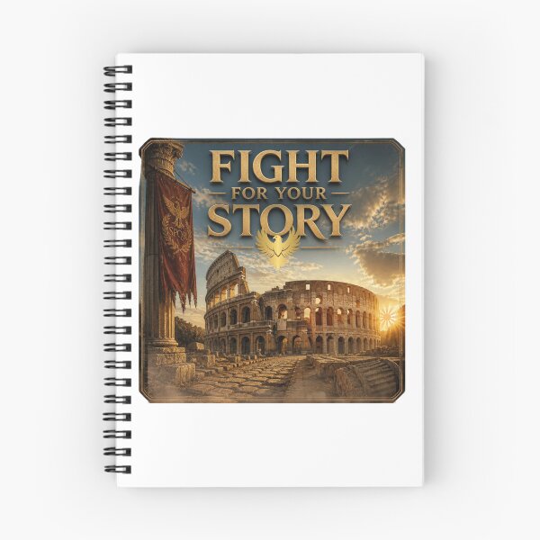 Item preview, Fight for Your Story Roman Colosseum Sticker – Motivational Ancient Rome Quote, Warrior Vintage Travel Art designed and sold by Pandey14.