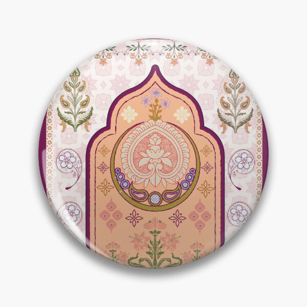 Item preview, Vintage Indian Motif Arch Paisley Cream Purple Tapestry designed and sold by Rehnair.