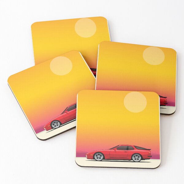 Item preview, 944 Red Bauhaus beach illustration designed and sold by blackdogshop.