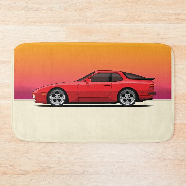 Item preview, 944 Red Bauhaus beach illustration designed and sold by blackdogshop.