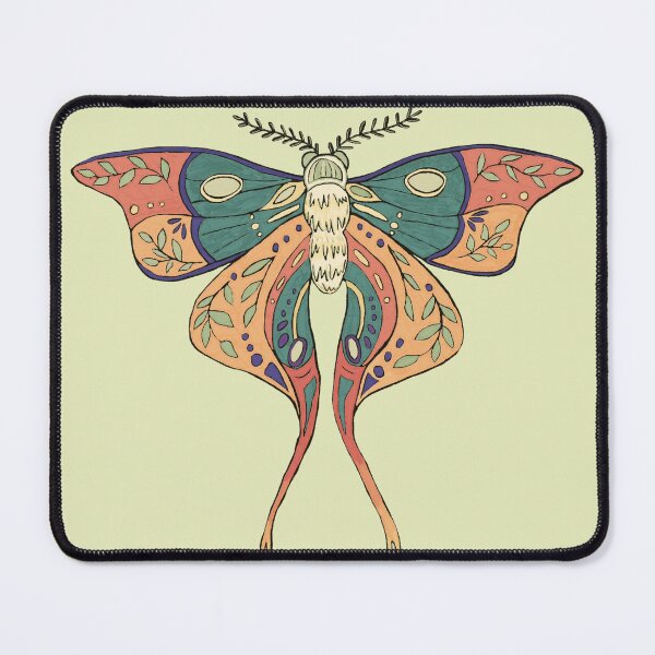 Item preview, Coral and Green Moth designed and sold by Katno66.