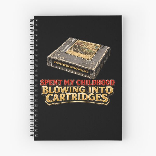 Item preview, Spent My Childhood Blowing Into Cartridges Retro Gaming Shirt designed and sold by CerealBoxInk.