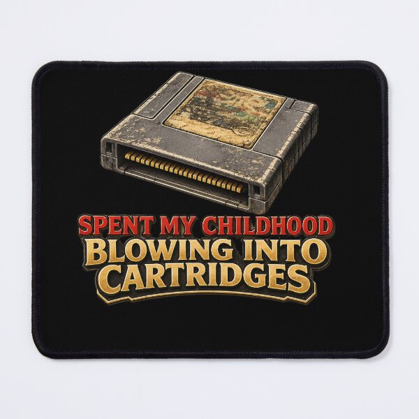 Item preview, Spent My Childhood Blowing Into Cartridges Retro Gaming Shirt designed and sold by CerealBoxInk.