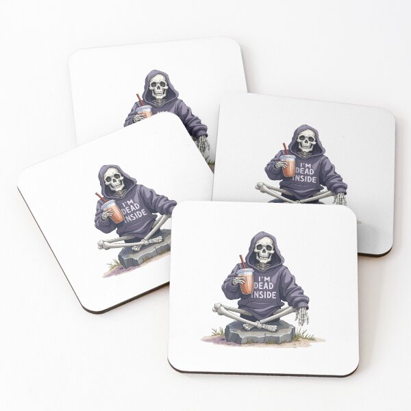 Item preview, Funny Skeleton – " I'm Dead Inside" Skull Design designed and sold by EVESTUDIOART.