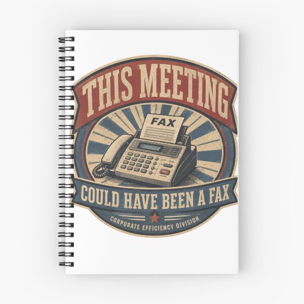 Item preview, This Meeting Could Have Been A Fax Funny Office Shirt designed and sold by CerealBoxInk.