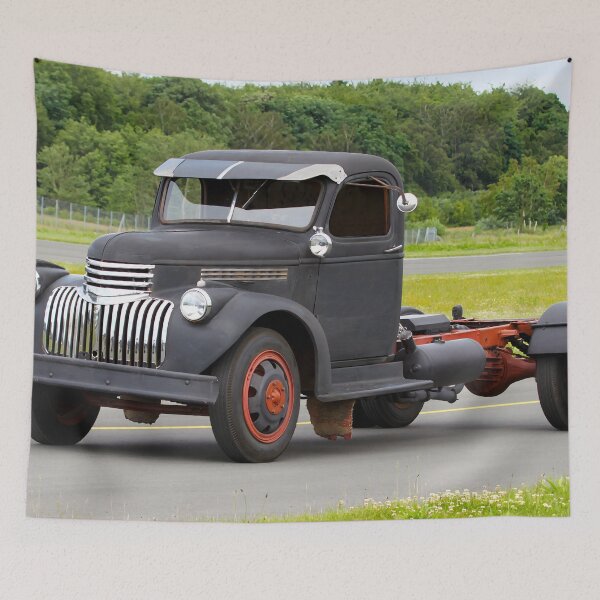 Item preview, 1946 Chevrolet 6400 - Bare Chassis Rat Rod Truck, Postwar American Heavy Duty Classic designed and sold by Peter Kraaibeek | Generative Designs and Car Art.