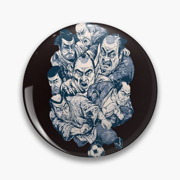 Item preview, Samurai Soccer Match - Vintage Japanese Ukiyo-e Football Parody designed and sold by Structure-Blue.