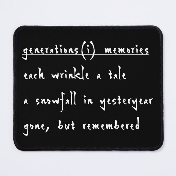 Item preview, Generations [i] memories designed and sold by bravoalpha.