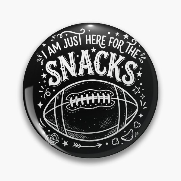 Item preview, I Am Just Here For The Snacks Football Shirt designed and sold by TeNovaStudio.