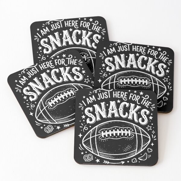 Item preview, I Am Just Here For The Snacks Football Shirt designed and sold by TeNovaStudio ⭐⭐⭐⭐⭐.