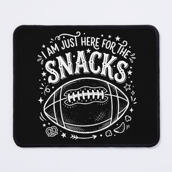 Item preview, I Am Just Here For The Snacks Football Shirt designed and sold by TeNovaStudio.