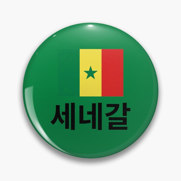 Item preview, Senegal Korean Hangul Flag Design designed and sold by MonoGreenery.