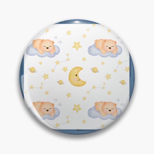 Item preview, Blue Framed Sleepy Teddy designed and sold by TeeGeeTees.